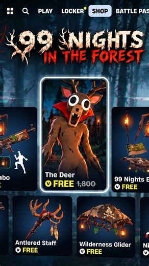 HOW TO GET THE FREE 99 NIGHTS IN THE FOREST DEER SKIN IN FORTNITE!