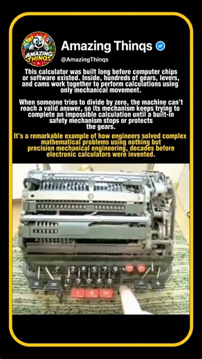 What Happens When a 1950s Mechanical Calculator Divides by Zero?