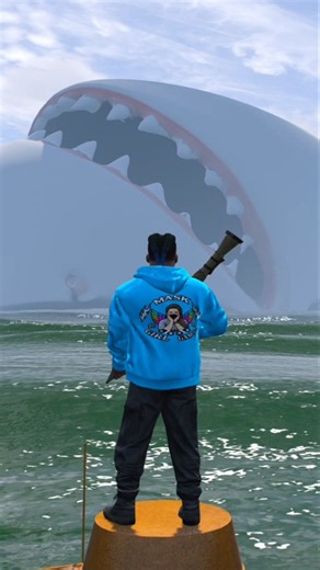 Franklin Killed the Biggest Megalodon – GTA 5 #shorts #gta5 #gaming #viral