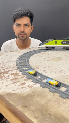 Lego High Speed Passenger Train Twin Brother Sleeping On Tracks