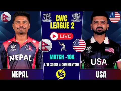 Nepal VS Usa CWC League 2 Match LIve Score & Commentary | CWC League 2 | Commentary by Chetan