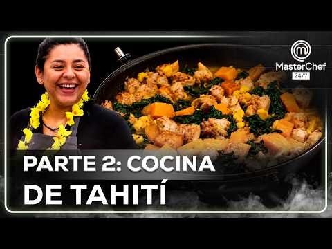 POISSON CRU, POULET FAFA Y PALUSAMI PASO A PASO | MasterChef 24/7