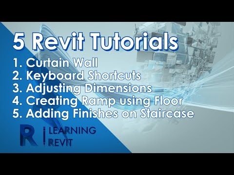 FIVE REVIT TUTORIAL FOR BEGINNERS #learningrevit #revit #bim #tutorial
