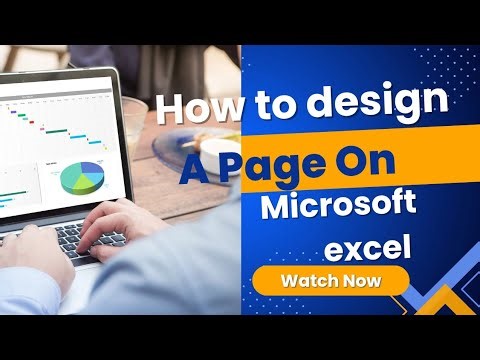 How to design a Page on Microsoft excel | How to create row and column on Microsoft excel