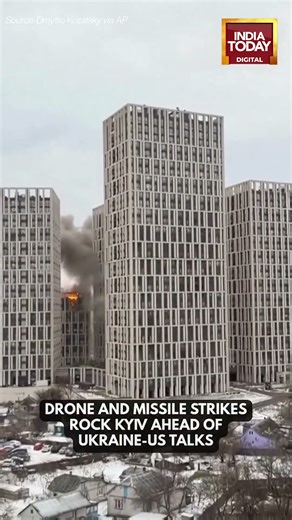 Russian Drone, Missile Attack on Kyiv Kills One, Injures 27 Ahead of Zelenskyy–Trump Meet