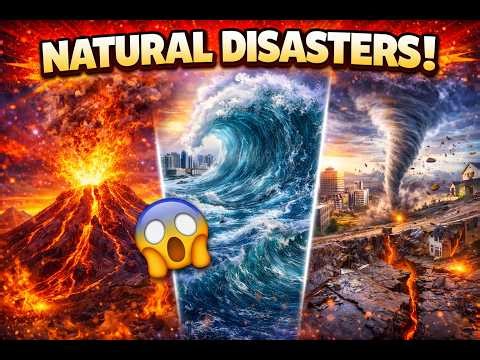 🌪️🌋NATURAL DISASTERS: Earth’s Most Powerful Forces! 🌊🔥kids learning #viral #educational #shortsfeed