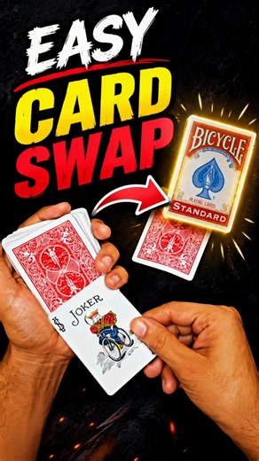 Easy Card Swap Trick 🔥 | Learn This Simple Card Magic