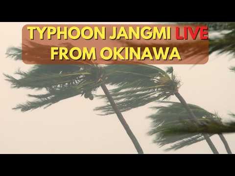 LIVE Typhoon Jangmi From Okinawa Japan - 台風6号ライブ＠沖縄