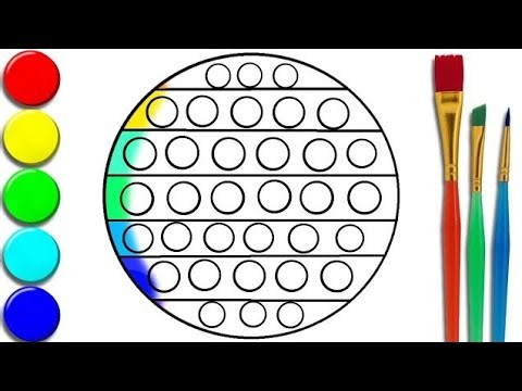 How to Draw Circle POPIT 🌈 | Easy Drawing for Beginners and Kids