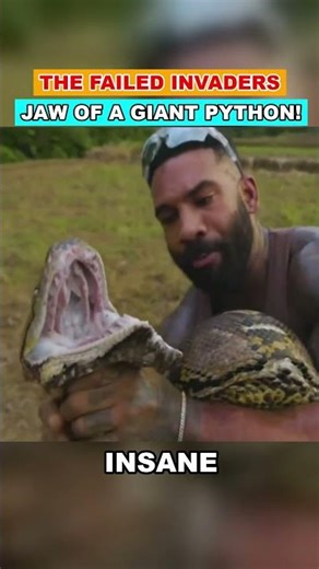The 130-DEGREE Jaw of a Giant Python! 🐍😱