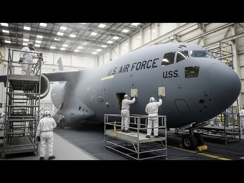 Inside Boeing’s Factory: Building the Massive C-17 Globemaster III! ✈️🏗️