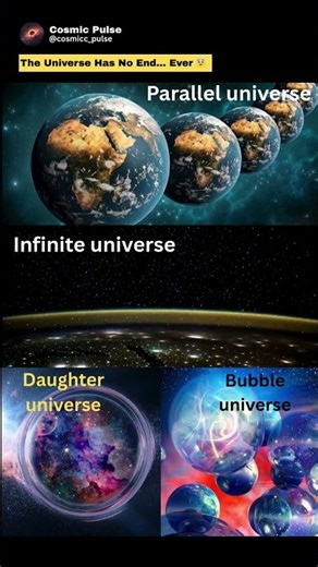 The Universe Has No End 😳 Parallel, Infinite & Bubble Universes Explained 🌌 #Multiverse #Universe