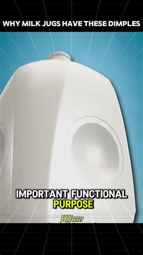 The Secret Purpose of Milk Jug Dimples! 🥛😲 #shorts