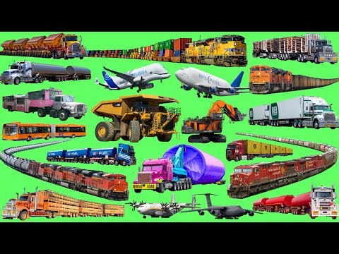 Biggest Vehicles | Largest Vehicles Name and Sounds | Types of Largest Vehicles Collections