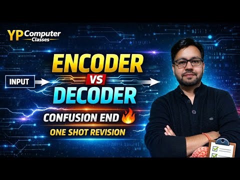 Encoder & Decoder explained | Boolean Algebra | ISC 12th Computer Science