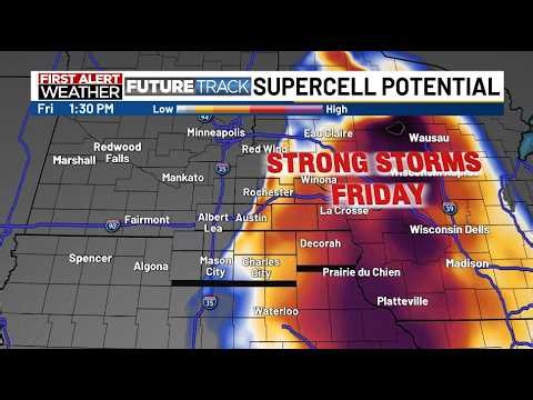 Severe Storms Friday: Wind, Hail & Isolated Tornado Risk (Noon–6 PM)