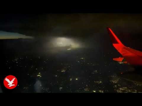 Apocalyptic aerial footage shows Oklahoma storms seen from plane