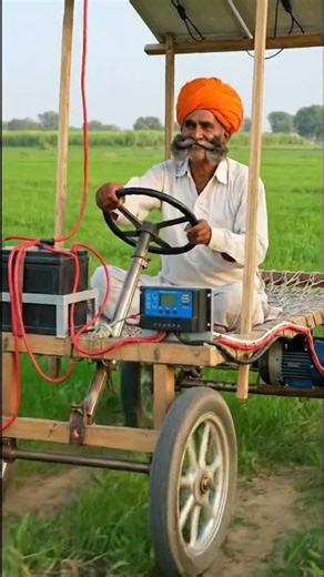 ताऊ के देसी सोलर खटिया वाला जुगाड़ ! Smart innovation ! Desi Tech Idea