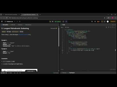 5. Longest Palindromic Substring