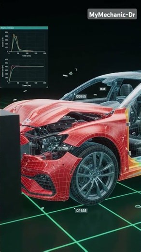 🚗 Virtual Car Crash Safety Simulation #crashtest