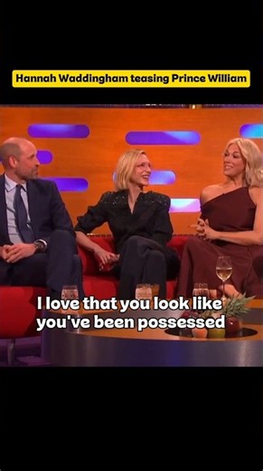 Hannah Waddingham teasing Prince William 😂