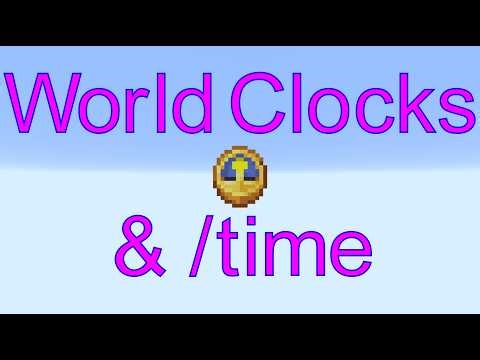 Redstone Commands: Episode 89 - World Clocks and /time [Java Edition 26.1.2]