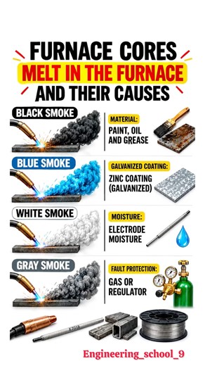 Welding Smoke Colors & Their Causes | Black, Blue, White & Gray Smoke Explained 🔥😱