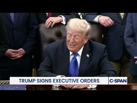 President Trump signs an executive order expanding savings