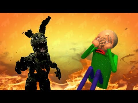Baldi VS Springtrap (Baldi Basics Five Night's at Freddy's) 3d animation P3D
