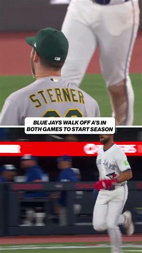 Another night, ANOTHER walk-off winner for the Jays in Toronto 🔥 #baseball #mlb #bluejays