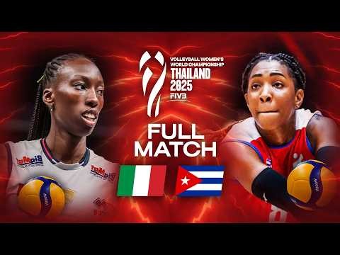 Italy 🇮🇹 vs. Cuba 🇨🇺 | Full Match | World Championships 2025 - Women