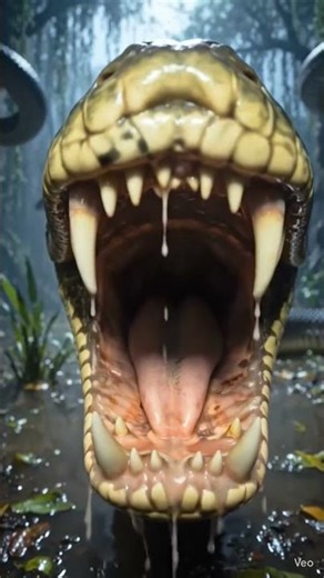 Giant Anaconda snake attacks small boat! #Anaconda #POV #JungleHorror #AmazonJungle
