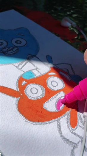 No se si no se usarlos pero no me encantaron los posca 😩😔🤣 #poscapens #posca #gumball #gumballydarwin #elmaravillosomundodegumball #arte