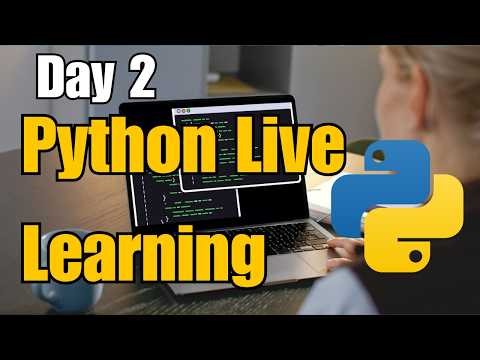 Day 2 Live: Python For Beginners 2026 | Live Learning W3Schools | Nazeem