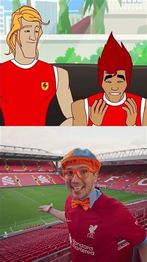 Supa Strikas Watch Blippi 🤔 Zero Tekkers 😔👎 #blippi #soccer #funny