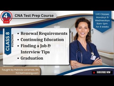 CNA Test Prep Live 8 – Final Review, Test Day Tips & Graduation 🎓🔥