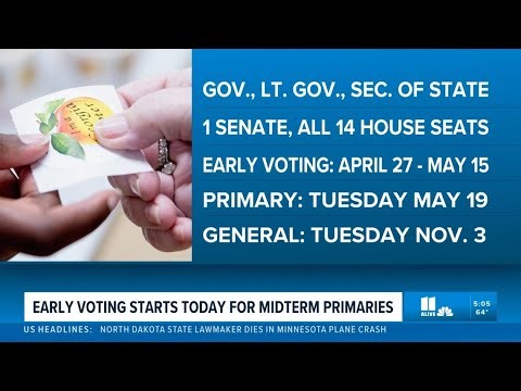 Early voting begins in Georgia for midterm primaries