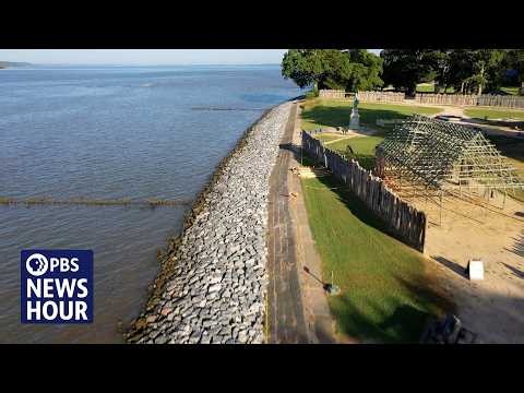How climate change and rising seas endanger historic sites like Jamestown, Virginia