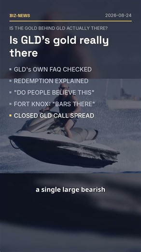 Is GLD's gold really there