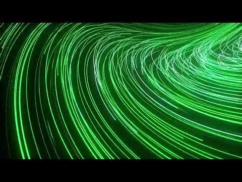 4K 1 Hour Green Futuristic Particles Background | Flowing Animation Background Loop