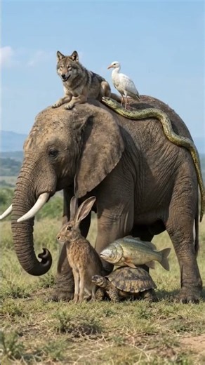 Elephant Charge: A Stampede in the Grasslands