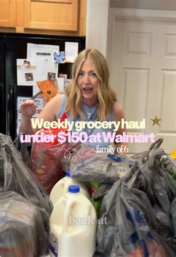Weekly grocery haul for our family of 6 under $150 at Walmart! #budgetmeals #extremebudgetmeals #groceryhaul #walmart #momonabudget