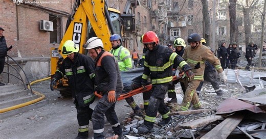 Russian attacks on Ukraine kill at least five, damage ship in port