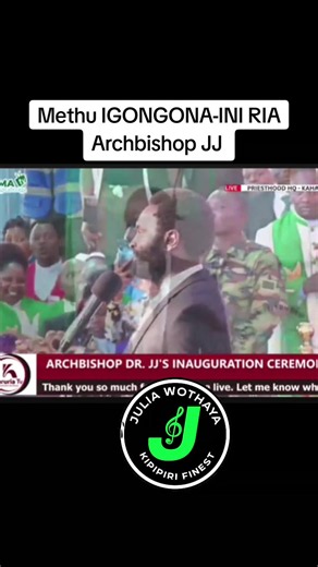 Methu Igongona-ini Ria Archbishop JJ: Full Speech at JJ Inauguration