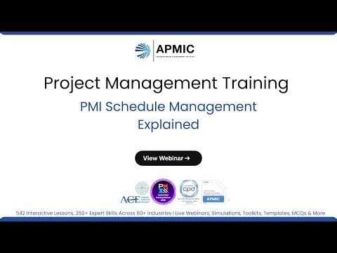 Project Schedule Management: PMI Exam Overview | Advanced Project Management Certification