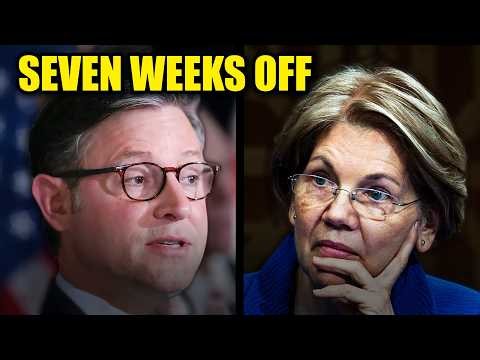 Elizabeth Warren LAUGHS At Mike Johnson’s House Claim