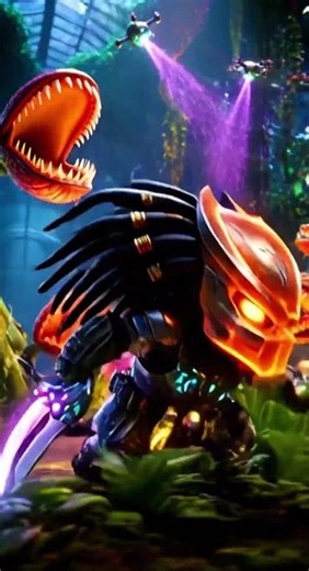 Chibi Predator vs Killer Alien Plants! 🌿👽 Ultimate Neon Garden 2026