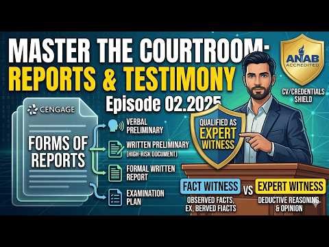 Digital Forensics: Reporting Findings & Expert Testimony Guide