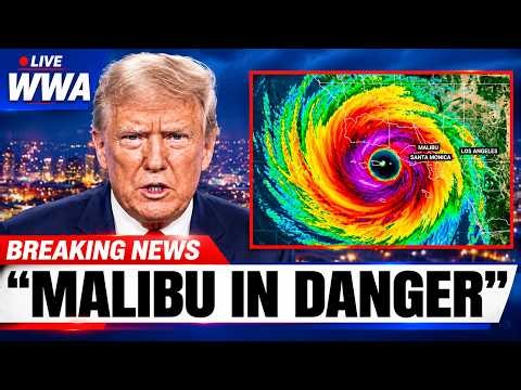 CALIFORNIA HIT by FLOODING on Fresh Burn Scars — Waterspouts and Hail Incoming...