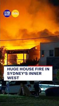 Huge house fire guts home and spreads to neighbouring properties | 9 News Australia